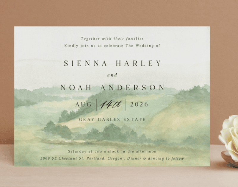 wedding invitations from minted